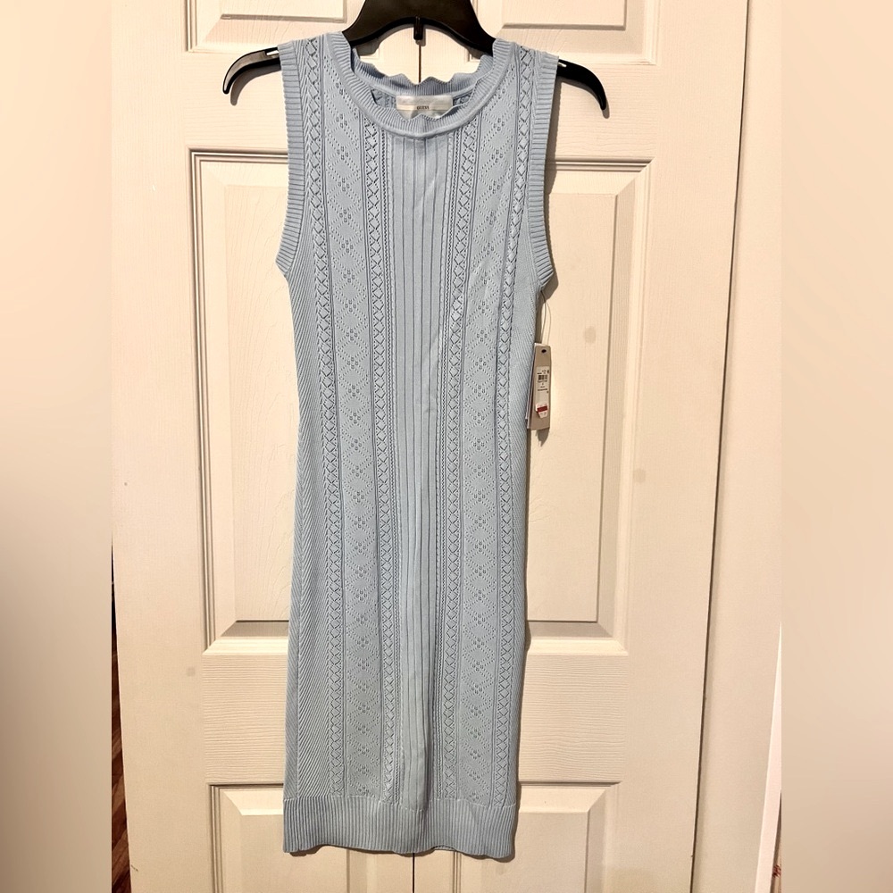 Guess Elegant Blue Sleeveless sweater Dress size S NWT $118